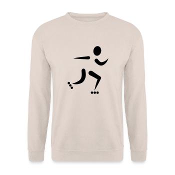 Inline Skating - Unisex Pullover - Sand - Vorne - Alina (178cm) & Michal (187cm)
