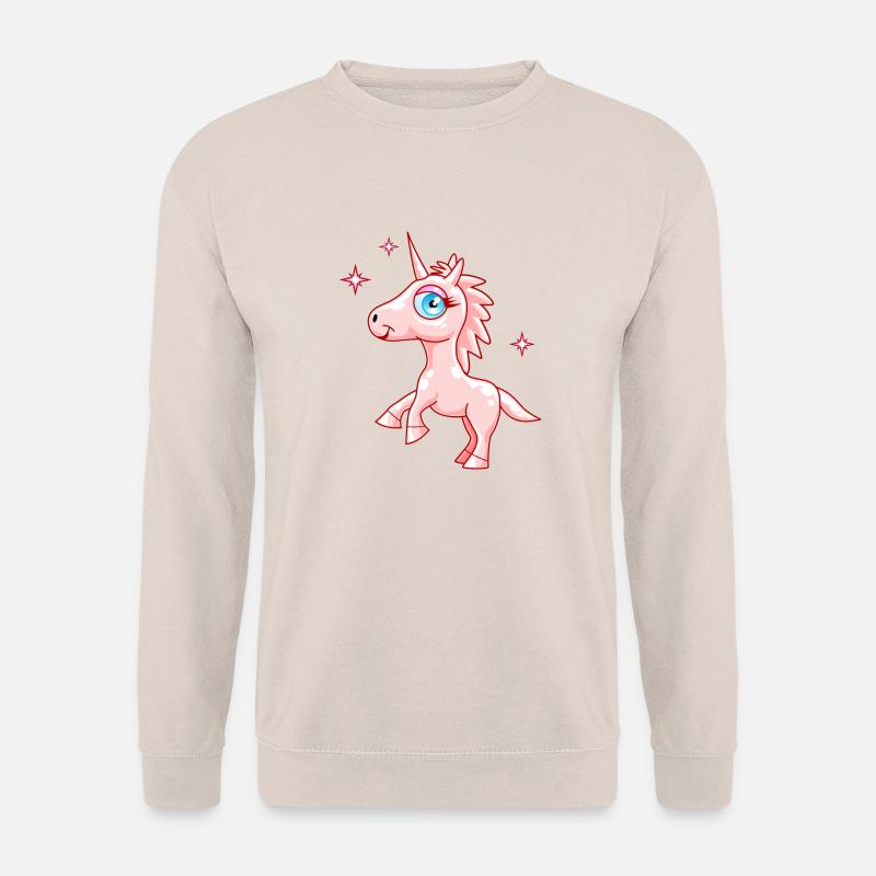 Einhorn (rosa) - Unisex Pullover - Sand