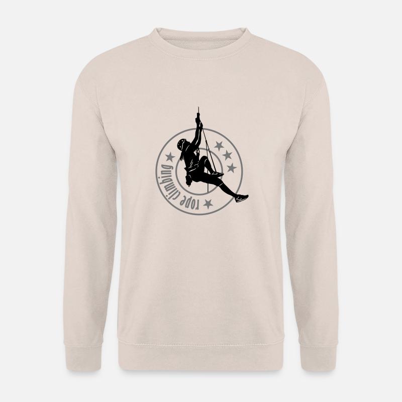 1012_rope_climbing_frau - Unisex Pullover - Sand