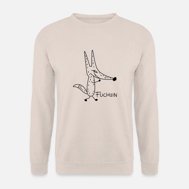 Schlaue Füchsin (a) - Unisex Pullover - Sand