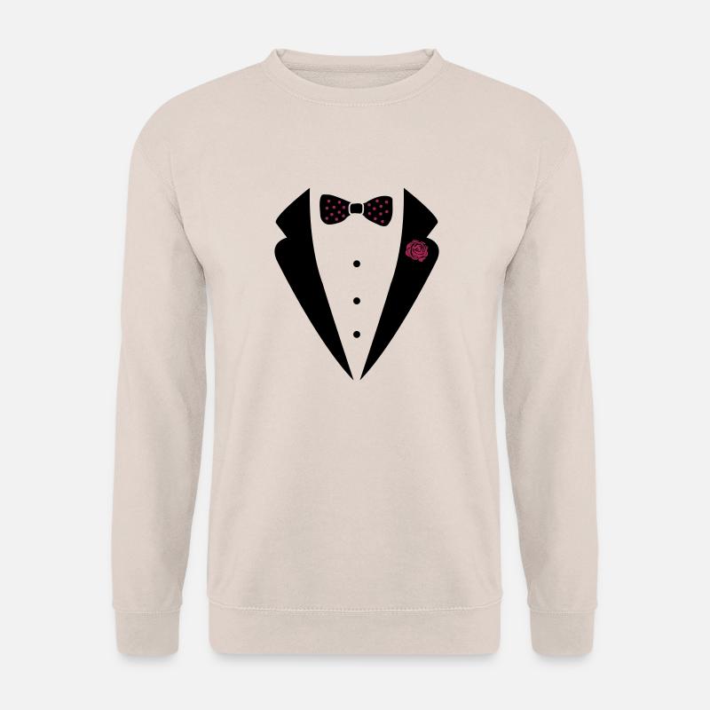 bow_tie_anzug_002 - Unisex Pullover - Sand