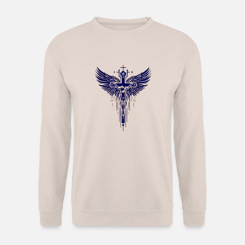 Jesus Bibel Christ Religion Christ Kreuz Christus - Unisex Pullover - Sand