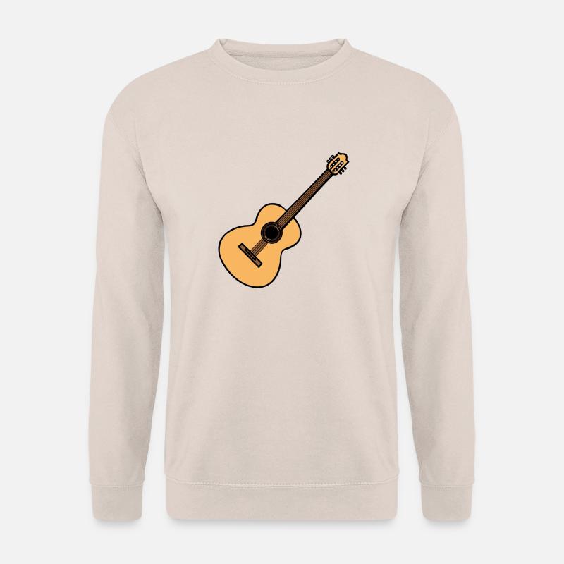 Akustik Gitarre - Unisex Pullover - Sand