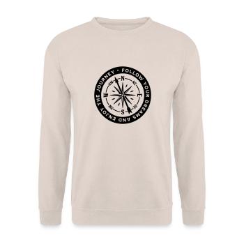 Kompass - Unisex Pullover - Sand - Vorne - Alina (178cm) & Michal (187cm)