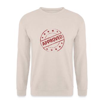Approved - Unisex Sweatshirt - sand - Front - Alina (178cm) & Michal (187cm)