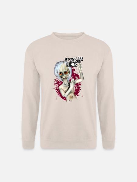 Morty, der fröhliche Knochenmann - Unisex Pullover - Sand