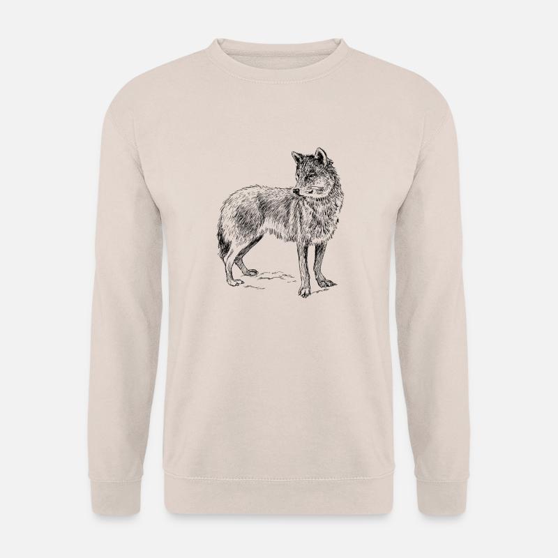 Wolf - Unisex Pullover - Sand