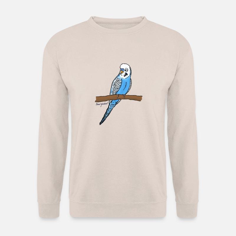 Blauer Wellensittich - Unisex Pullover - Sand