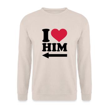Freund - Unisex Pullover - Sand - Vorne - Alina (178cm) & Michal (187cm)