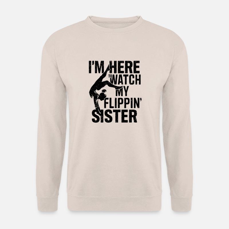 Stolzer Zuschauer für Schwester - Unisex Pullover - Sand