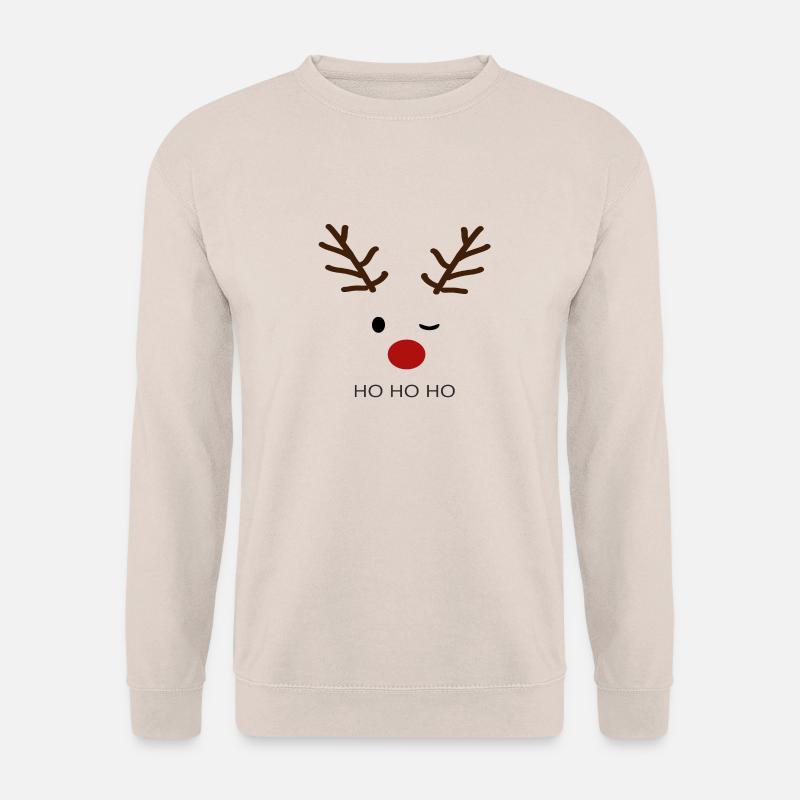 Reindeer HoHoHo - Unisex Pullover - Sand