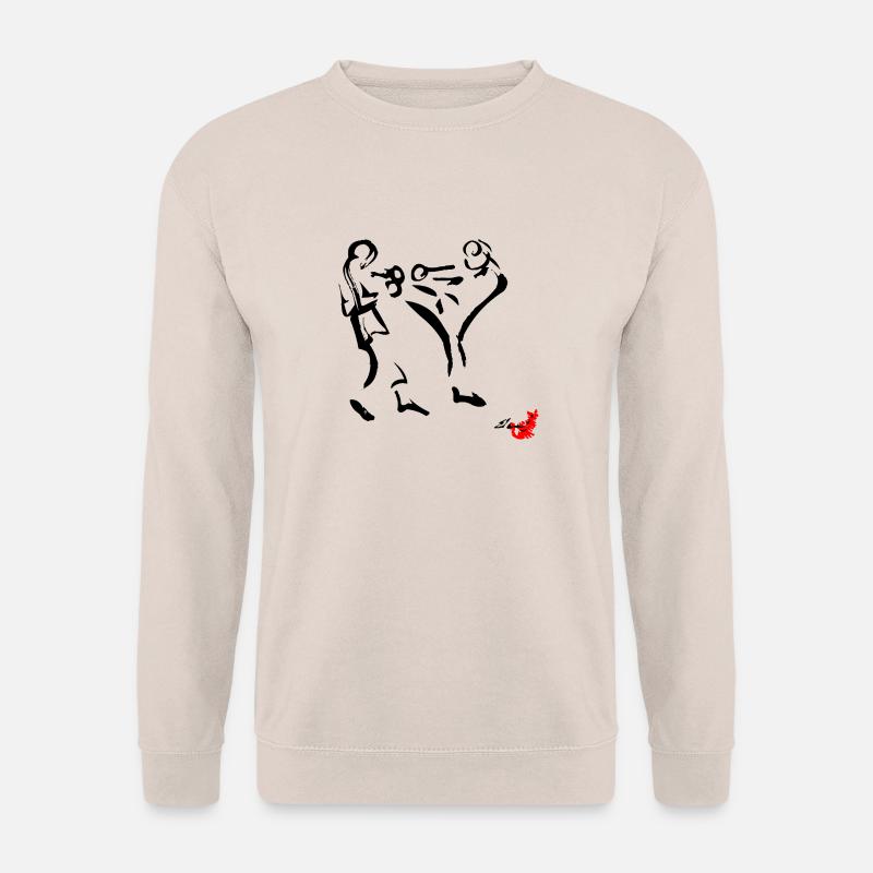 MUAY THAI, THAILAND BOXE, THAI BOXE, - Unisex Sweatshirt - sand