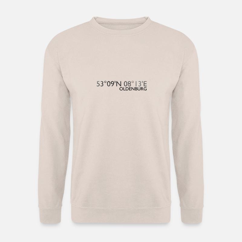 Oldenburg Koordinaten Dunkel - Unisex Pullover - Sand
