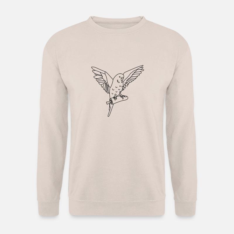 Gib ihm nicht den kleinen Finger, sonst... - Unisex Pullover - Sand