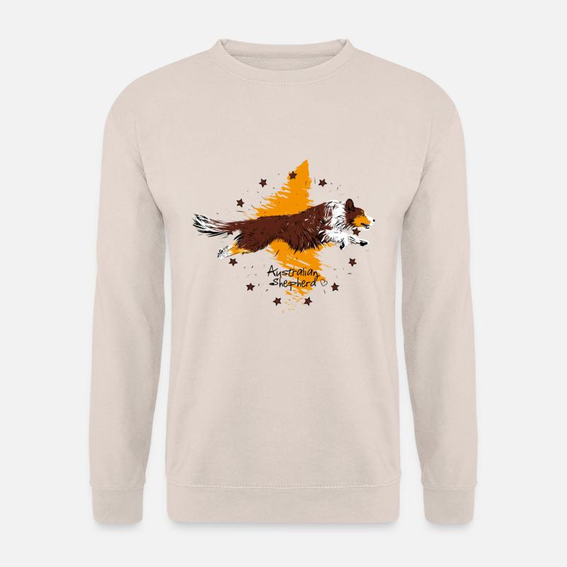 Australian Shepherd, red tri - Unisex Pullover - Sand