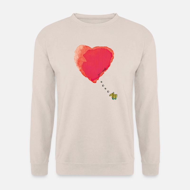 Janosch Tigerente Hat Nur Liebe Im Sinn - Unisex Pullover - Sand