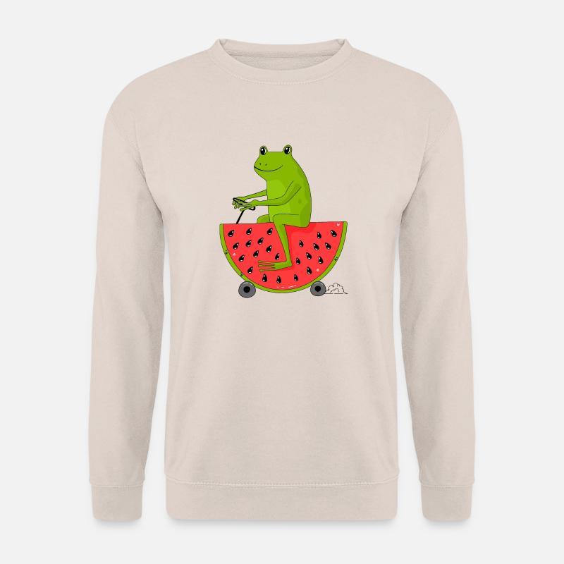 Grenouille et pastèque - Sweat-shirt Unisexe - sable