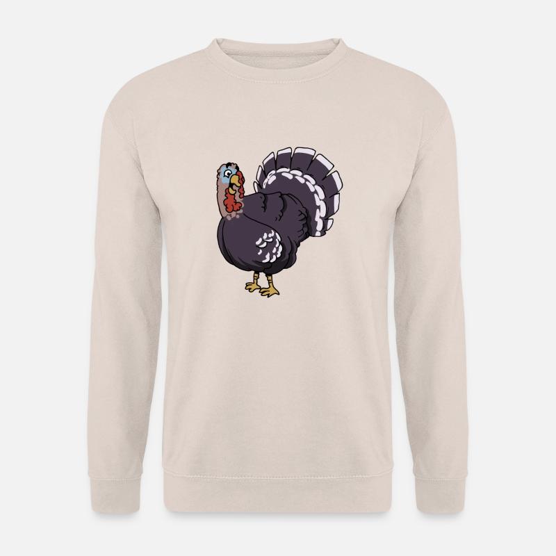 Truthahn Pute Puter Geflügel Hühner Vogel Vögel - Unisex Pullover - Sand