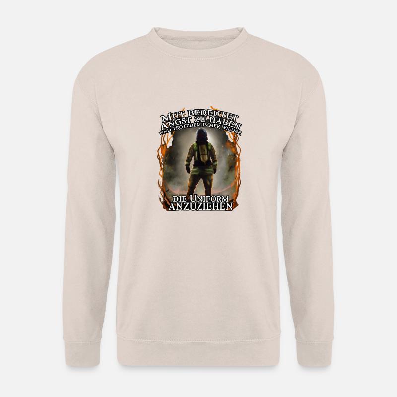 Feuerwehr - Mut Angst - Unisex Pullover - Sand