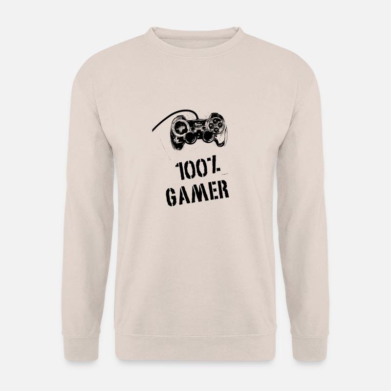 100% Gamer - Unisex Pullover - Sand