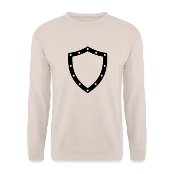 shield - Unisex Pullover - Sand - Vorne - Alina (178cm) & Michal (187cm)