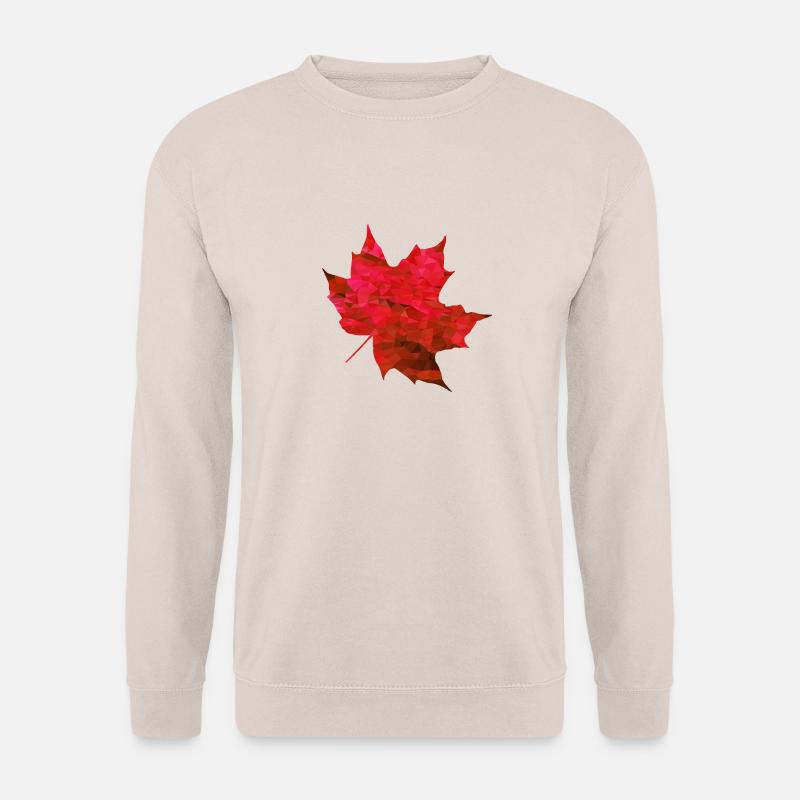 Maple Red Polygon - Unisex Sweatshirt - sand