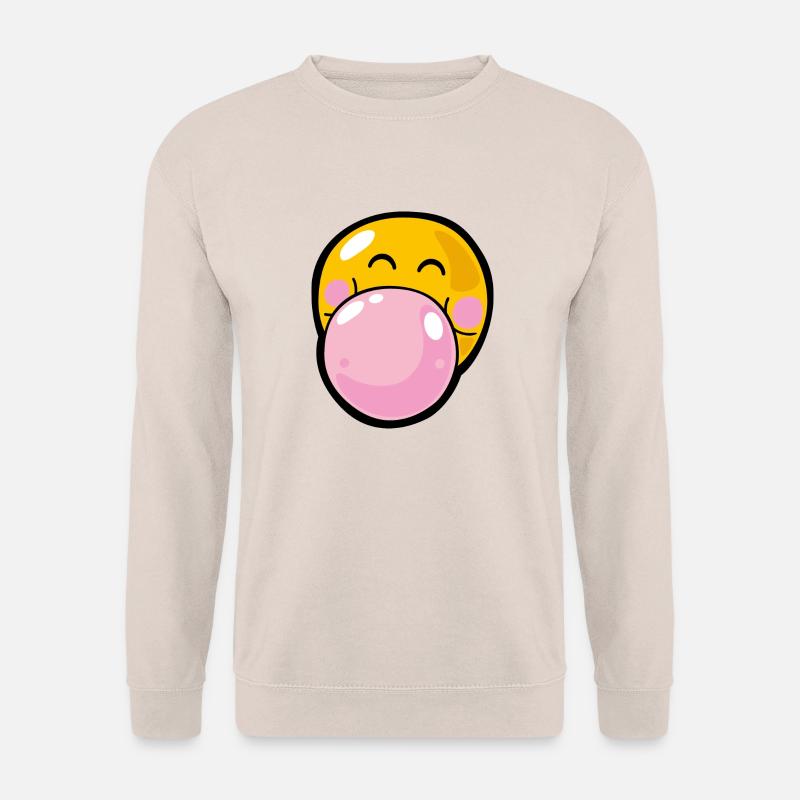 Smiley blow gum - Unisex Pullover - Sand