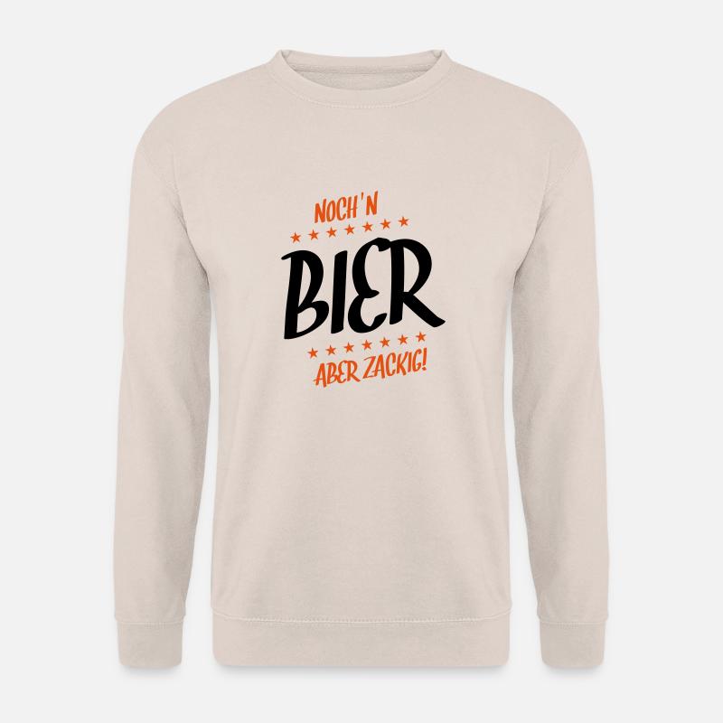 noch ein bier zackig - Unisex Pullover - Sand