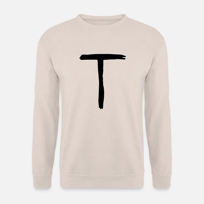 Buchstaben T - Unisex Pullover - Sand