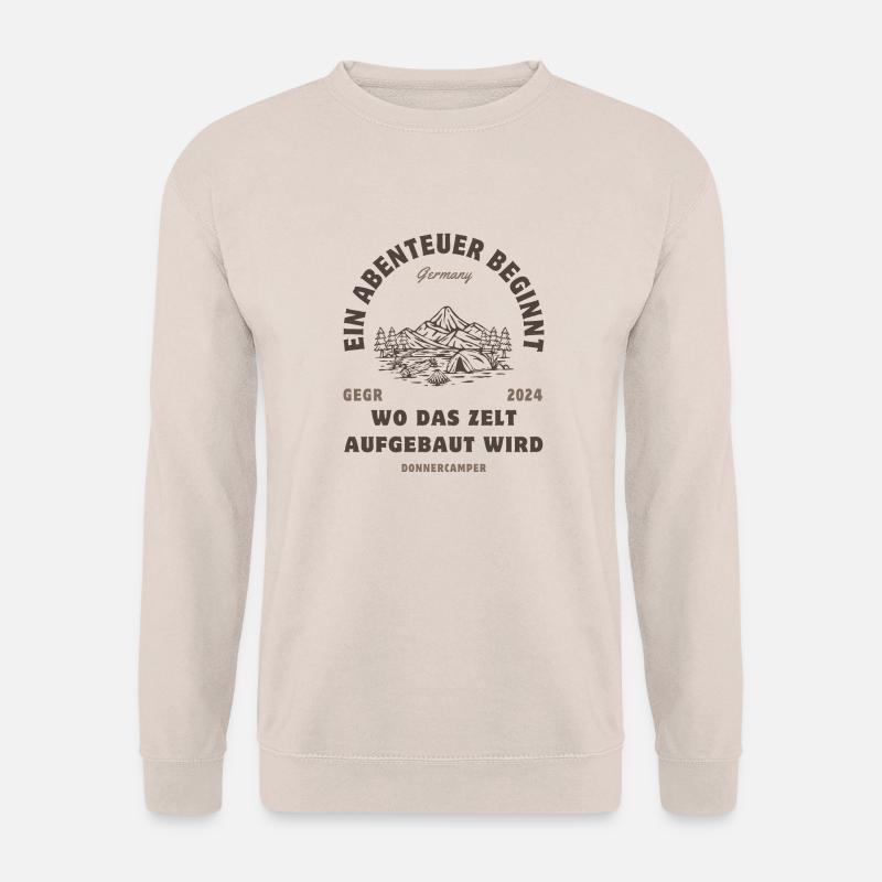 Ein Abenteuer beginnt da... - Unisex Pullover - Sand