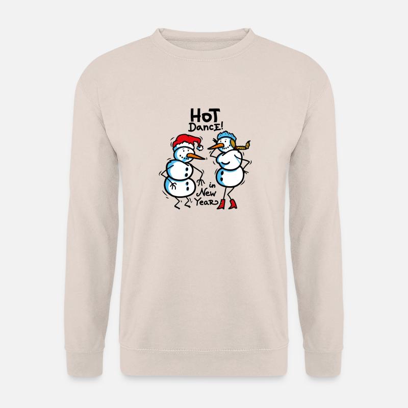 Tanzende Schneemänner - Unisex Pullover - Sand