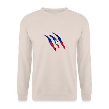 Cadeau griffe Wildland Haïti native - Sweat-shirt Unisexe - sable - Devant - Alina (178cm) & Michal (187cm)