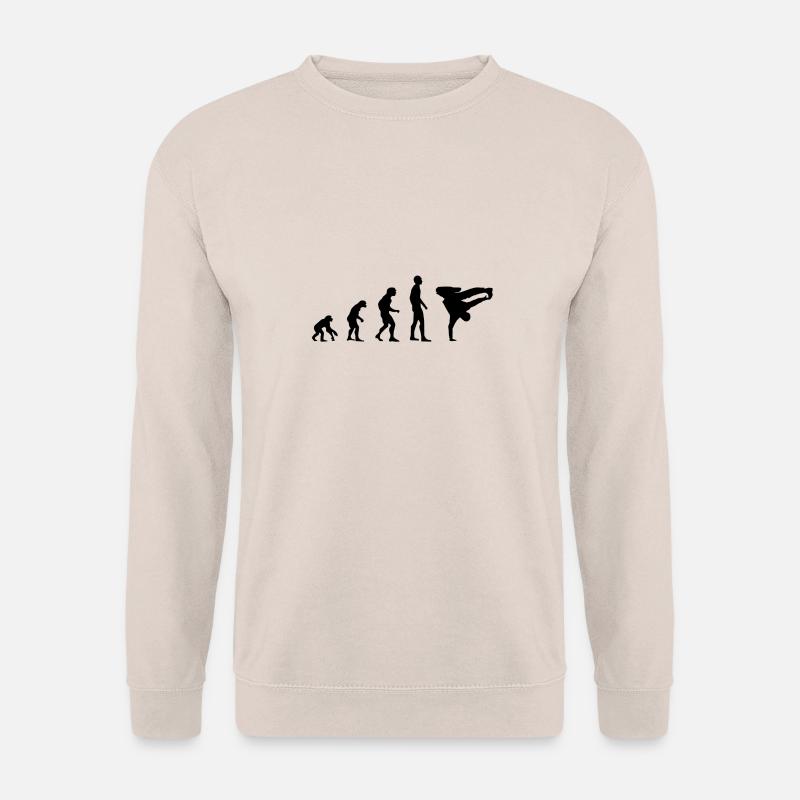 Breakdance Evolution Silhouette - Sweat-shirt Unisexe - sable
