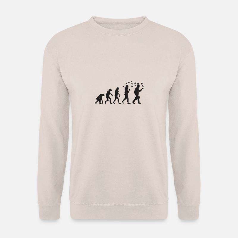 Evolution - Kapitalist - Geschenk - Unisex Pullover - Sand