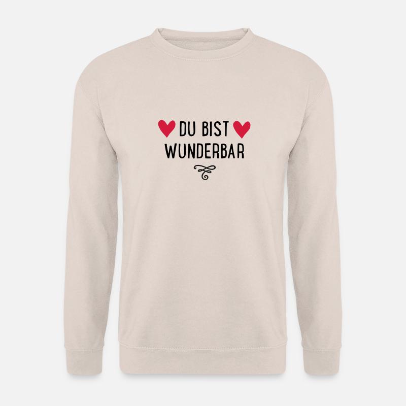 Du bist wunderbar - Unisex Pullover - Sand