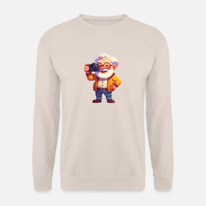 Opa fotografiert - Unisex Pullover - Sand