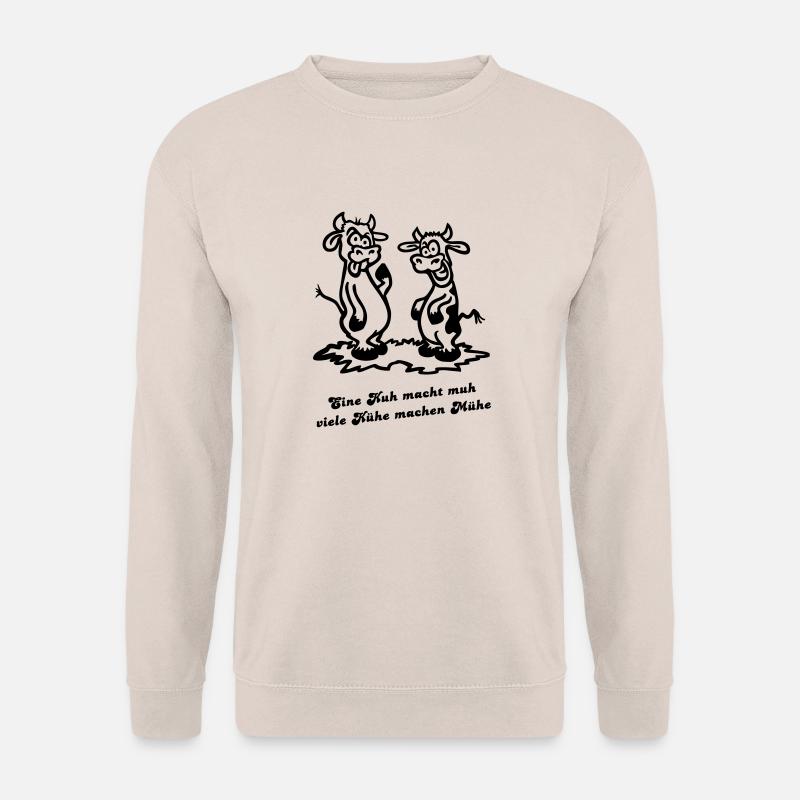 Eine Kuh macht muh ... von wicki_de - Unisex Pullover - Sand