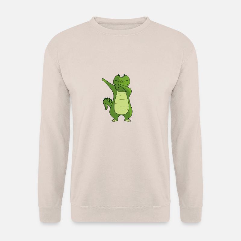 Kroko Tanzendes - Krokodil Dabbing Dancing - Unisex Pullover - Sand