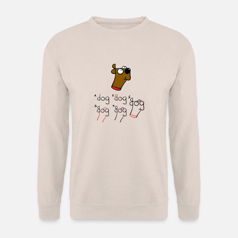 Wie man einen Hund zeichnet - Kinder Baby Malen - Unisex Pullover - Sand