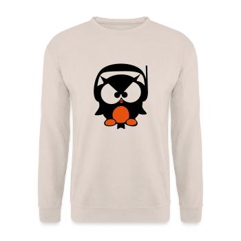 owl beat - beat owl - Unisex Sweatshirt - sand - Front - Alina (178cm) & Michal (187cm)