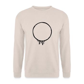 Timbre Frame Graffiti à la frontière - Sweat-shirt Unisexe - sable - Devant - Alina (178cm) & Michal (187cm)