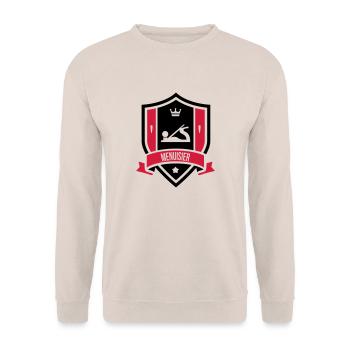 Menuisier / Menuiserie / Bois / Charpentier - Sweat-shirt Unisexe - sable - Devant - Alina (178cm) & Michal (187cm)