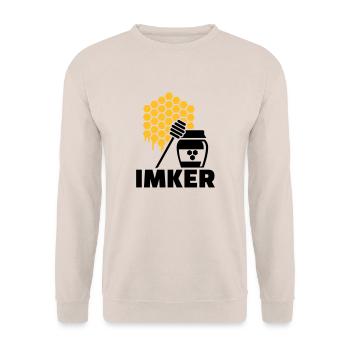 Imker - Unisex Pullover - Sand - Vorne - Alina (178cm) & Michal (187cm)