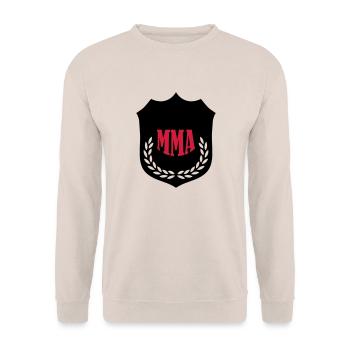 mma_02 - Unisex Sweatshirt - sand - Front - Alina (178cm) & Michal (187cm)