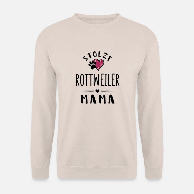 rottweiler mama - Unisex Pullover - Sand