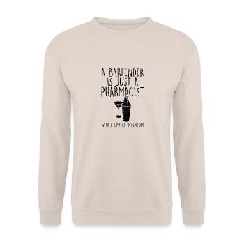Barkeeper - Unisex Pullover - Sand - Vorne - Alina (178cm) & Michal (187cm)