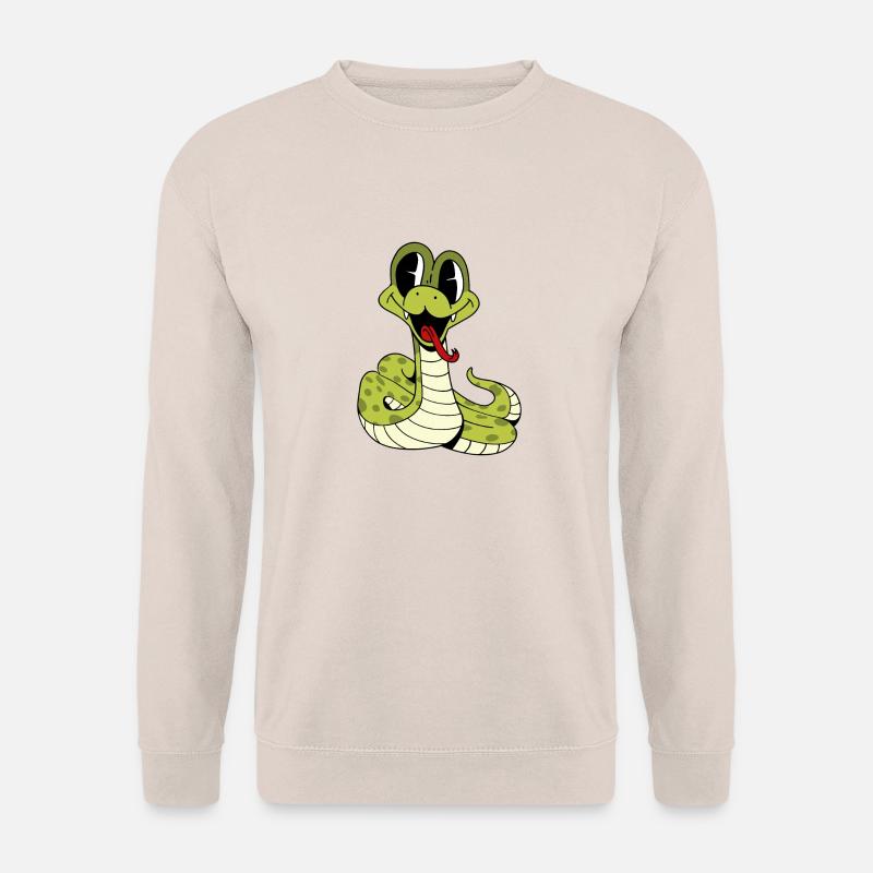 Knuddlige niedliche Schlange - Unisex Pullover - Sand