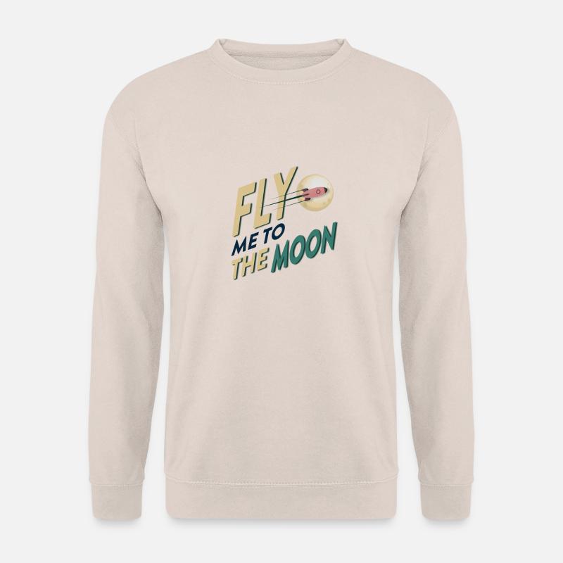 fly me to the moon - Unisex Pullover - Sand