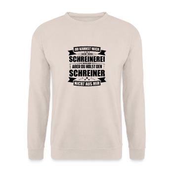 Schreiner Geschenkideen - Unisex Pullover - Sand - Vorne - Alina (178cm) & Michal (187cm)
