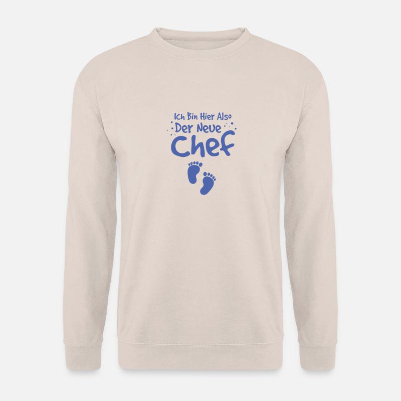 Geschenk zur Geburt der neue Chef - Unisex Pullover - Sand